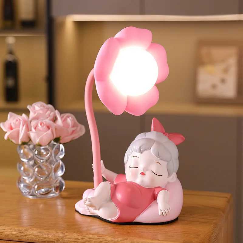 Cute teenage desk lamp bedroom bedside lamp luxurious romantic decoration bedroom cabinet night light M251114