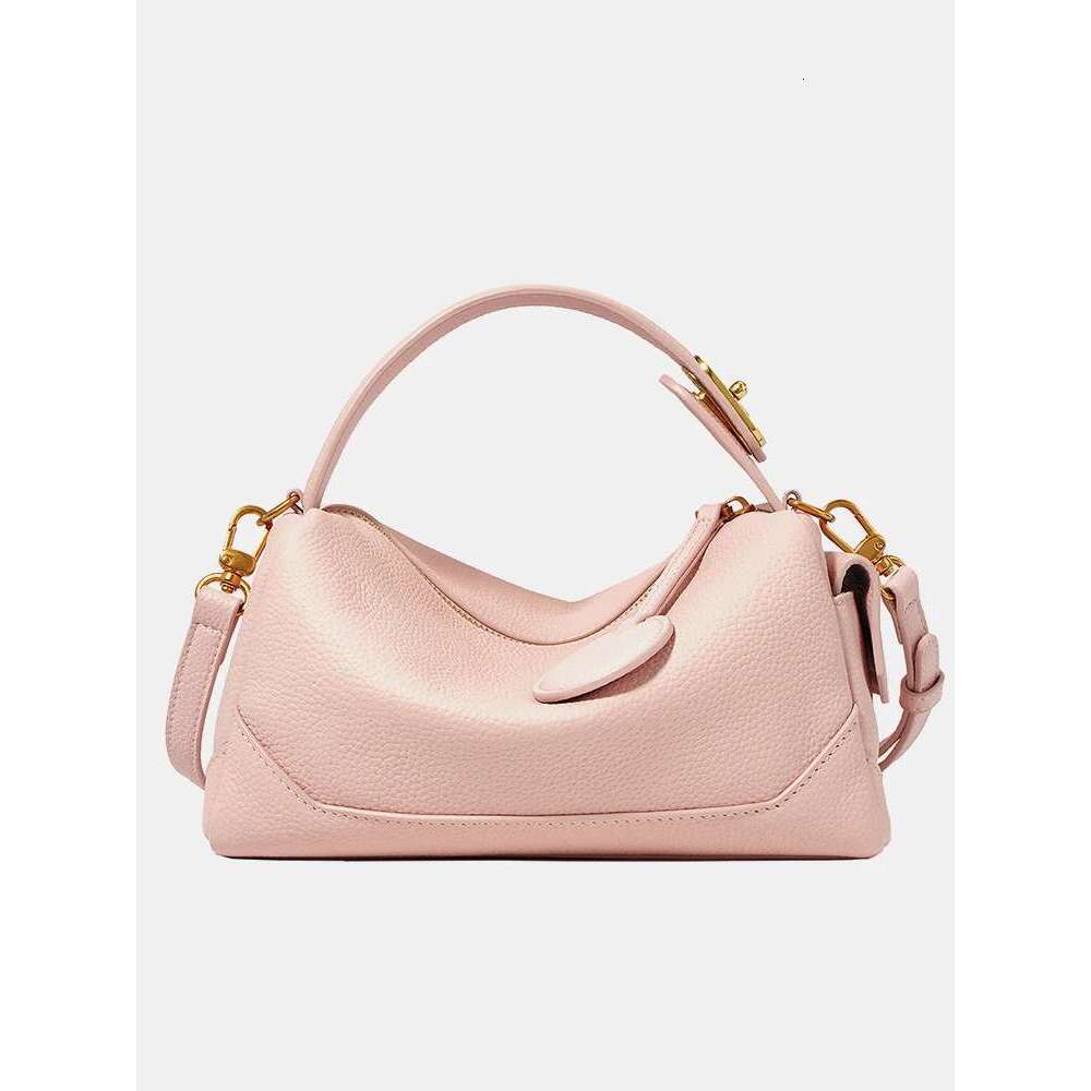 Designer Bag Women Genuine Leather Pillow Bag High Quality Metal Hardware Top Handle Ladies Handbag Small Boston Tassel For Girls Grey Pink