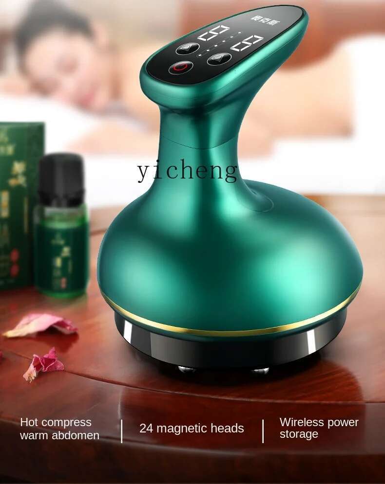 ZF Electric Gua Sha Scraping Tools Meridian Brush Full Body Cupping Tummy Back Massage Tool