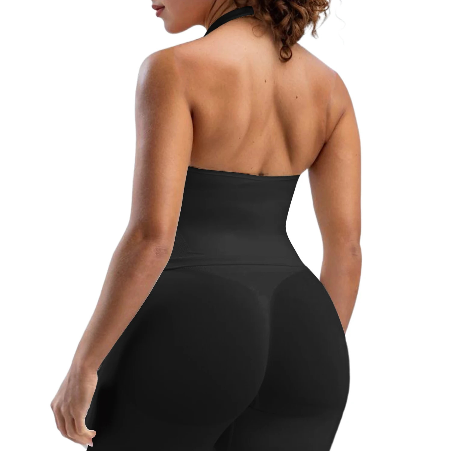 Seamless sports vest womens sexy deep Vneck sleeveless set basic square neckline summer G 250414Z