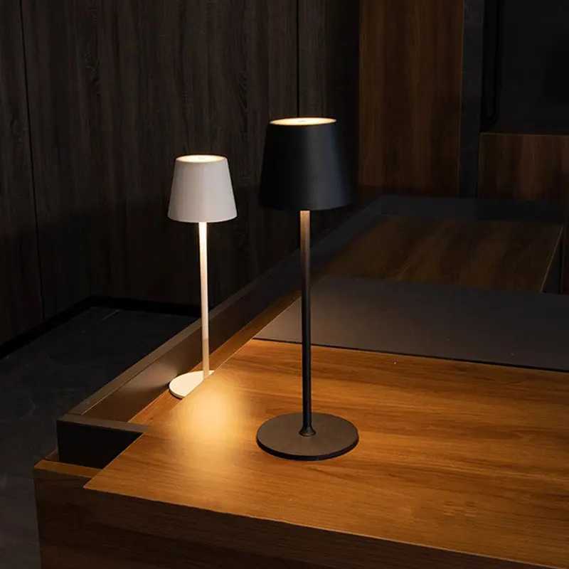 Retro LED Lamp Touch Three-Color Temperature USB Rechargeable Decorative Table Lamp for Bar Restaurant Bedroom Living R M251114