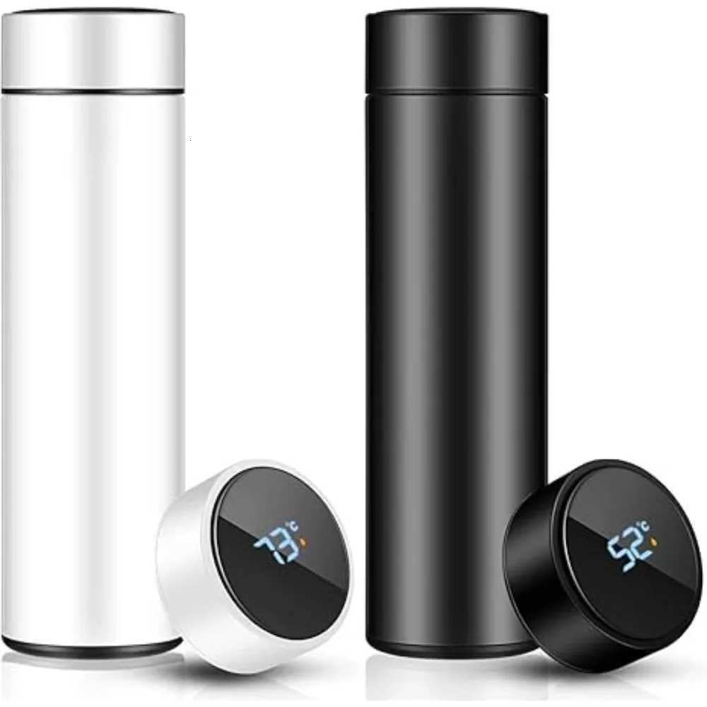 500ml Thermos Flask Stainless Steel Coffee Thermos Flask Leakproof Double-layer Insulated LCD Temperature Display Reusable C251114