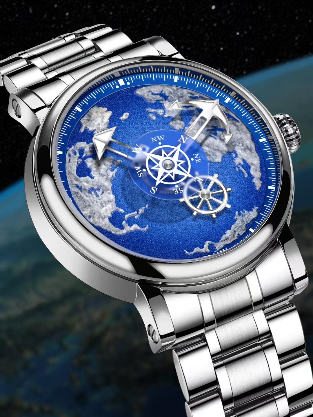 Chic Men's Timepiece Fully-Automatic Mechanism & Durable Water Resistance