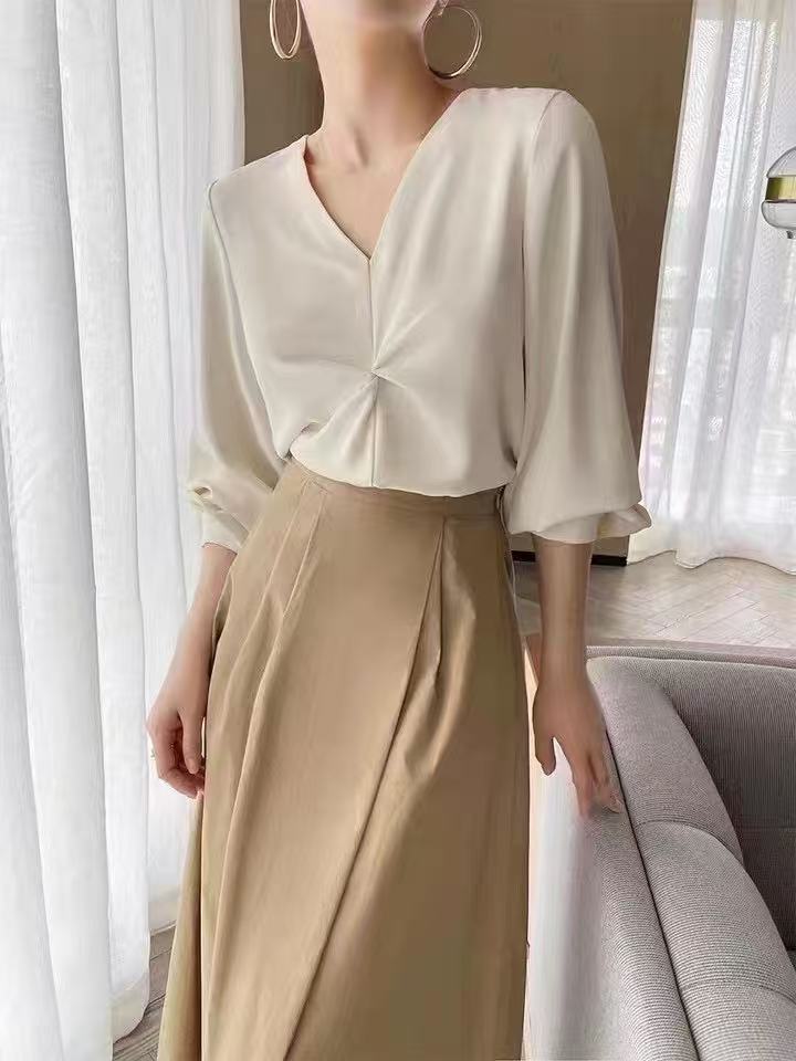 Women's Vinegar Dyed Hemp Blend Button-Up Shirt - Casual & Comfortable