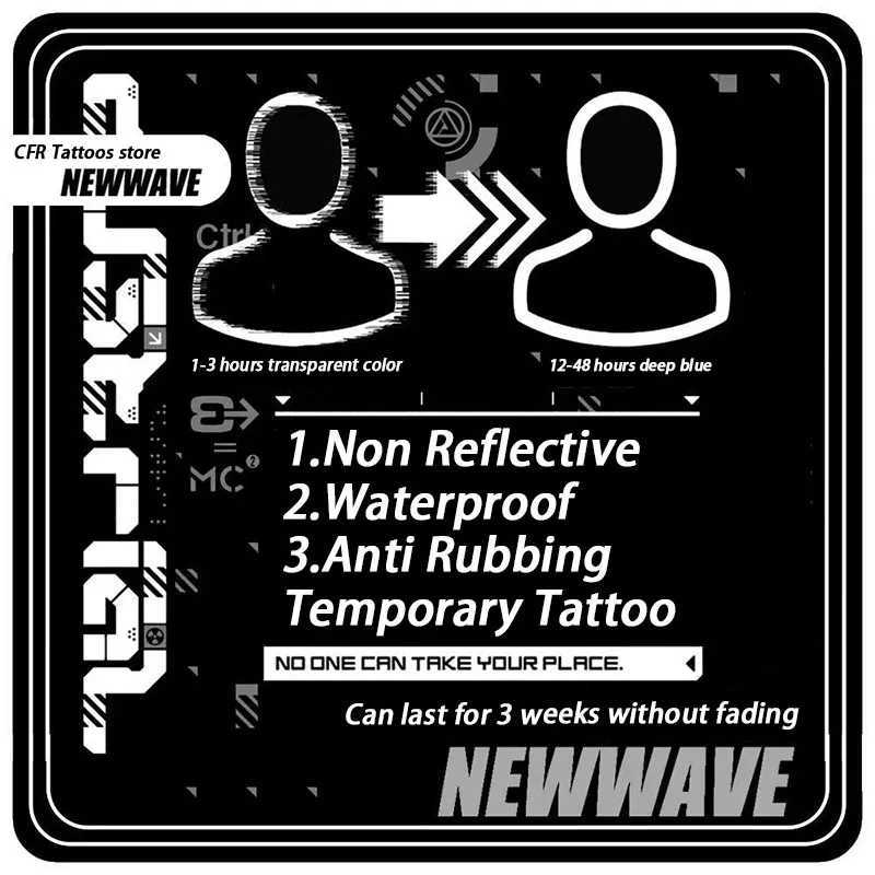 Tattoo Temporary Waterproof Cartoon Swordsman Herbal Juice Tattoo Stickers Black Hotwife Fake Tattoo Wholesale Bodyart CheapXJ25414