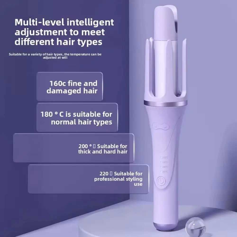 Anti-Scald Automatic Hair Curler Rotating Adjustable Gear Curling Iron Non Damaging Hair 32MM Hair Curling Machine DormitoryT251114