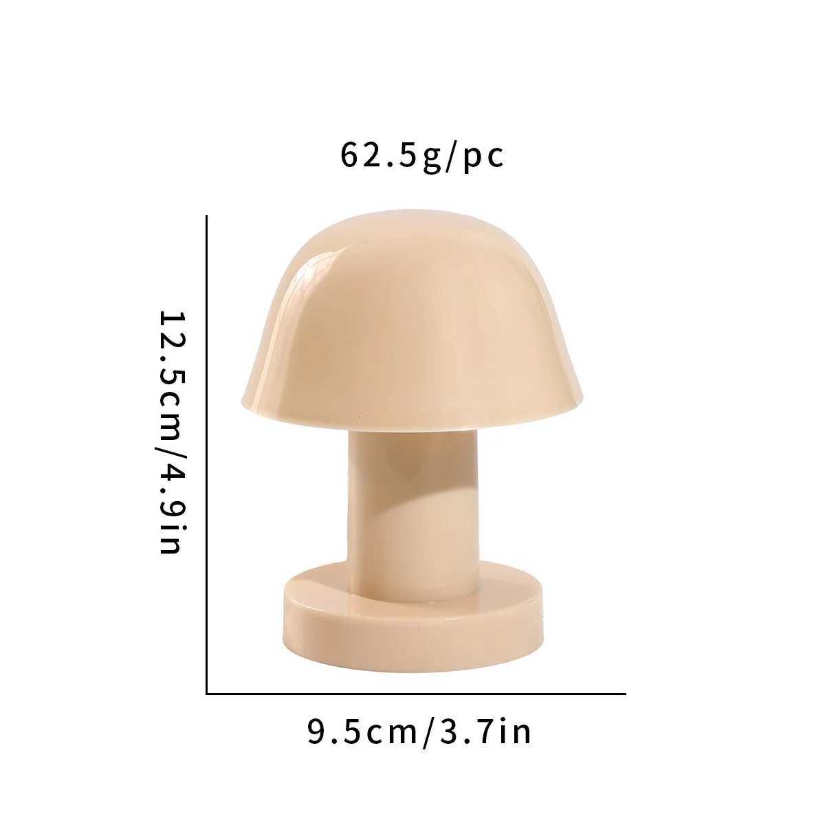 Mushroom Living Room Study Portable Pat Lamp Bedroom Bedside Night Light Dimming Atmosphere Light M251114