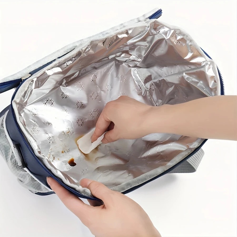 Insulated Lunch BagReusable Freezer Cooler BagOffice School Picnic BeachAdjustable Shoulder StrapSuitable for Kids/Adults 250407