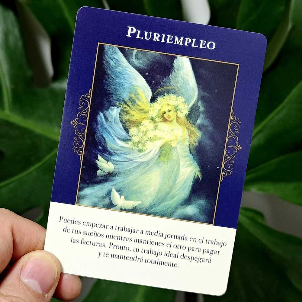 Angels of Abundance Oracle Deck Spanish Edition 10473cm 44 Pcs Oracle Cards C251114