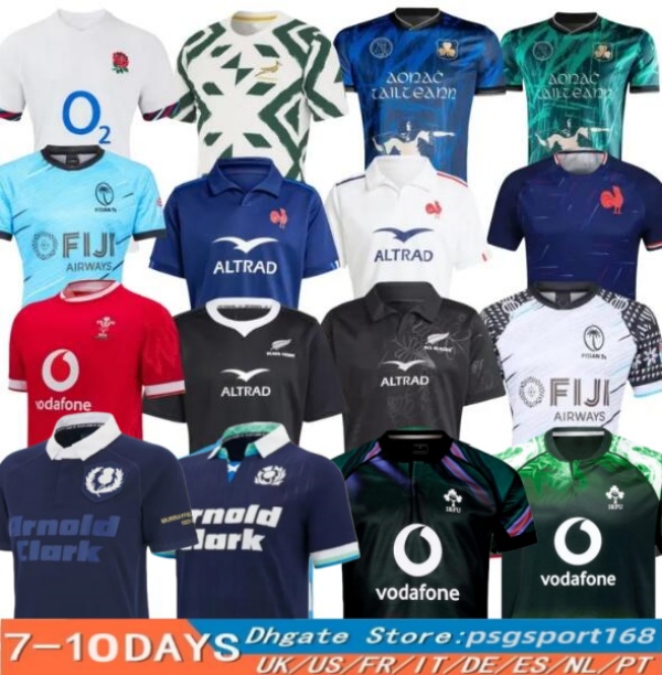 25/26 Scotland Ireland national team Englands French rugby jersey New Zealand Black Samoas Lionses Australia rugby 2025 home away mens rugby shirt jerseys S-3XL