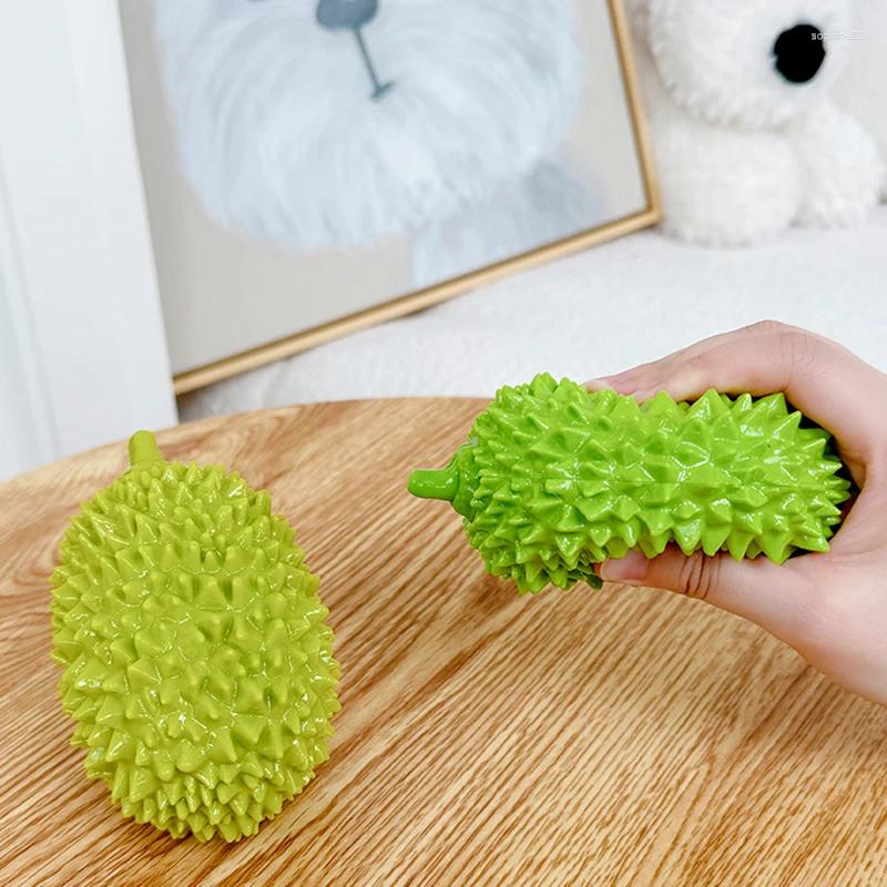Update Simulation Durian Dog Toys Puppy Squeak Toy Interactive Outdoor TPR Training Pet Chew Clean Mouth Pets Supplies