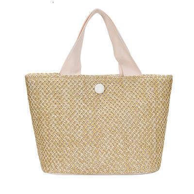 Handmade Beach Bag Summer Personalized Straw Women's 2025 Trendy Fashion Large Capacity Woven Handheld Single Shoulder Big Bag Kq2