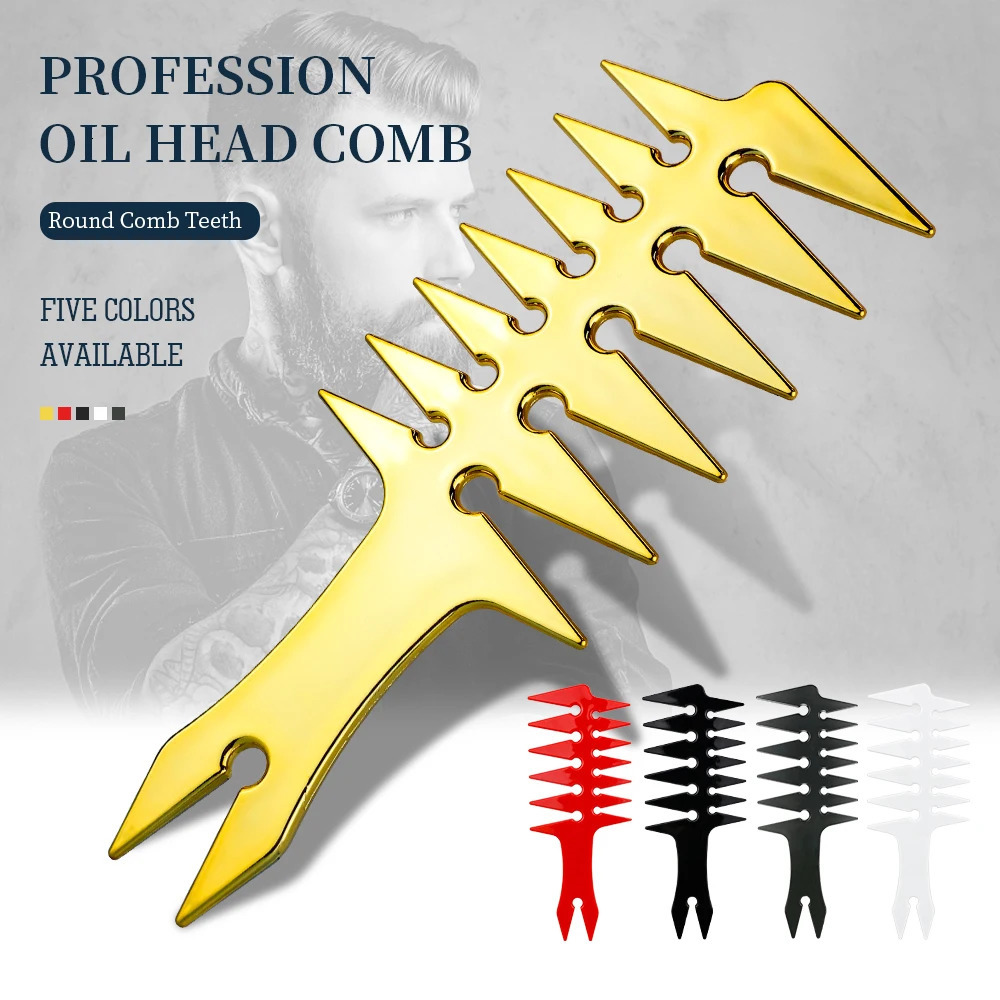 Men Oil Head Comb Hairdresser Haircut Wide Tooth Fork Comb Two-side Tooth Detangling Comb Salon Barber Hairdressing Tools 251111