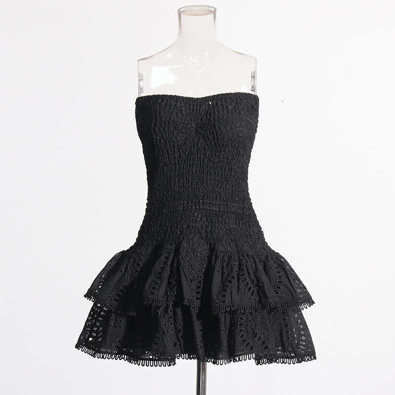 Designer Sexy Fashion Embroidered Mini Skirt with Ruffles for Women 2025 Spring Collection