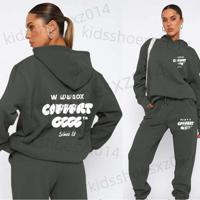 White Foxset Hoodie Designer Hoodie Whitefox Tech Fleece Jacket American Style Womens Hoodie Set Series Fashion Suit Girl Kids Clothes Size S-xxxl