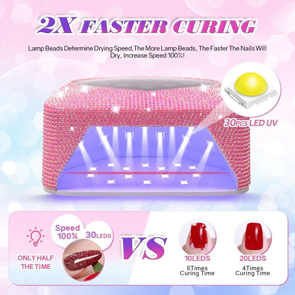 Rechargeable With Battery Cordless Gel Polish Dryer Pedicure Hine Light For Nails Wireless Nail UV LED Lamp