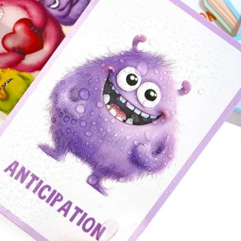 German English Card deck Emotional Monster Game Control Emotions And Funny Card Family Gathering Travel Game Fun Childrens Cards C251114