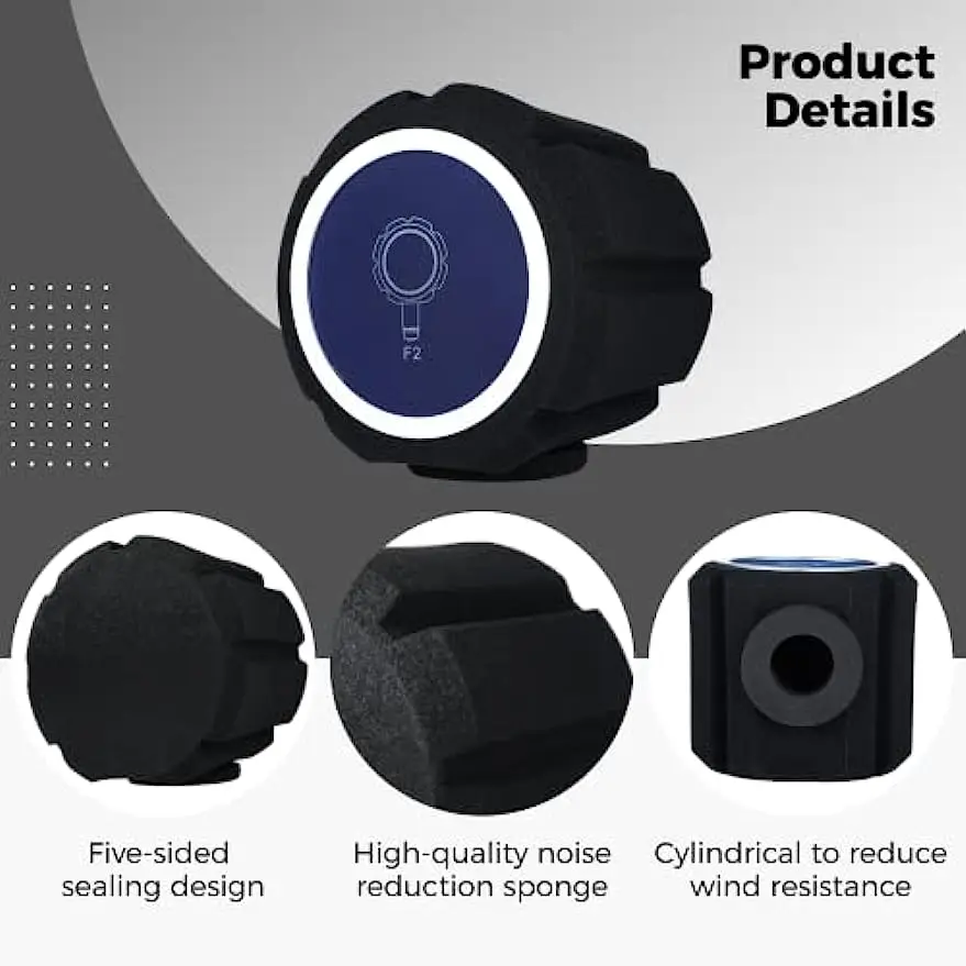 Pop Filter, Wind Shield Acoustic Filter , Vocal Isolation Foam Ball, Noise Canceling Sponge Microphone Windscreen