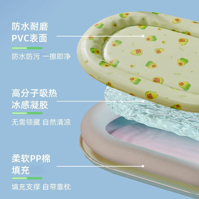 scratch resistant pet ice nest mat for summer large sized suitable for big and small dogs as well as cats features a double layer design