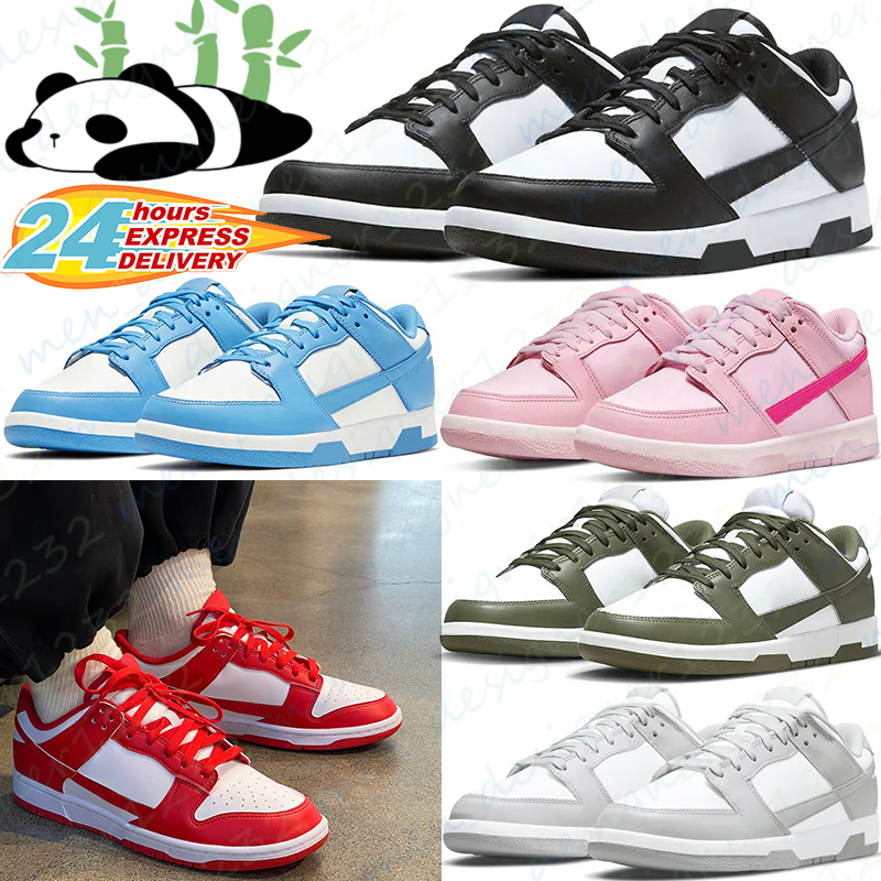 Designer Running Shoes Classic Style Triple Pink White Black Panda Grey University Red Blue Olive Green Orange Women Men Trainers Sports Sneakers With Box