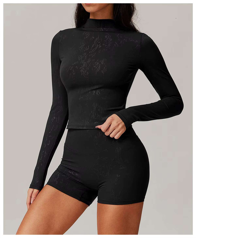 Printed Women's Outdoor Running Fiess Wear T-Shirt Long Sleeved Yoga Shirt Gym Push Up Sport Workout Top