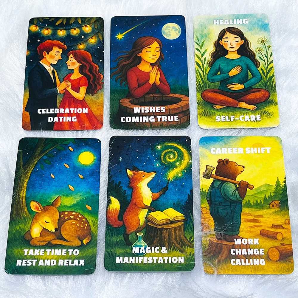 Embracing Fate Oracle Cards 78 Cards for love Guidance Inner Clarity Spiritual Awakening Oracle Deck 12x7cm Taro Cards C251114