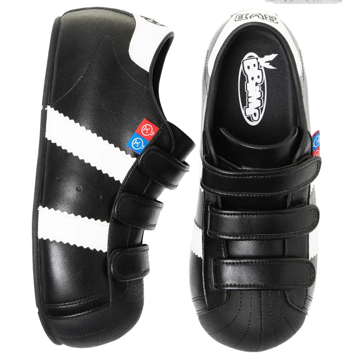 BBIMP Cartoon Casual Sneakers for Men New Velcro Flat White Shoes Lightweight Breathable Trendy Shoes for Women