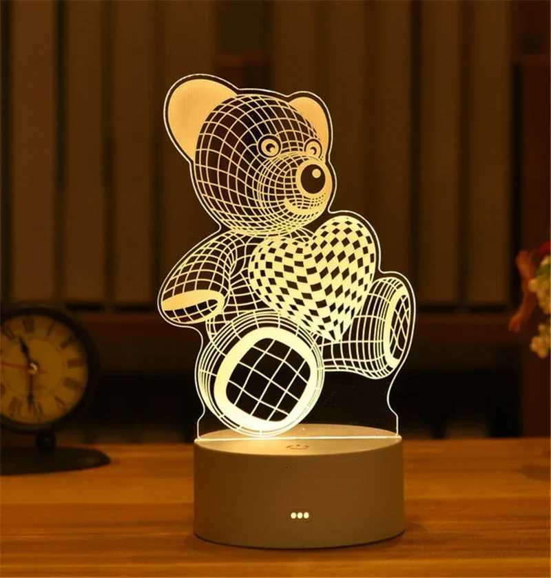 3D Visual Illusion Night Light Visual LED Desk Lamp Changes USB Powered Gift for Kids M251114