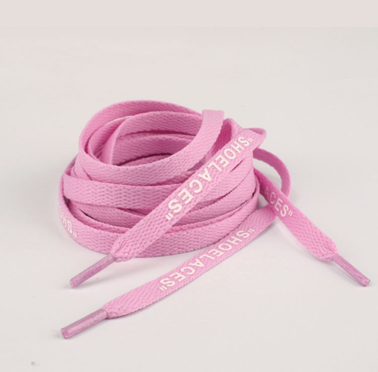 120cm shoelace double side print "SHOELACE" colorfuls letter shoe rope sport shoe accessories