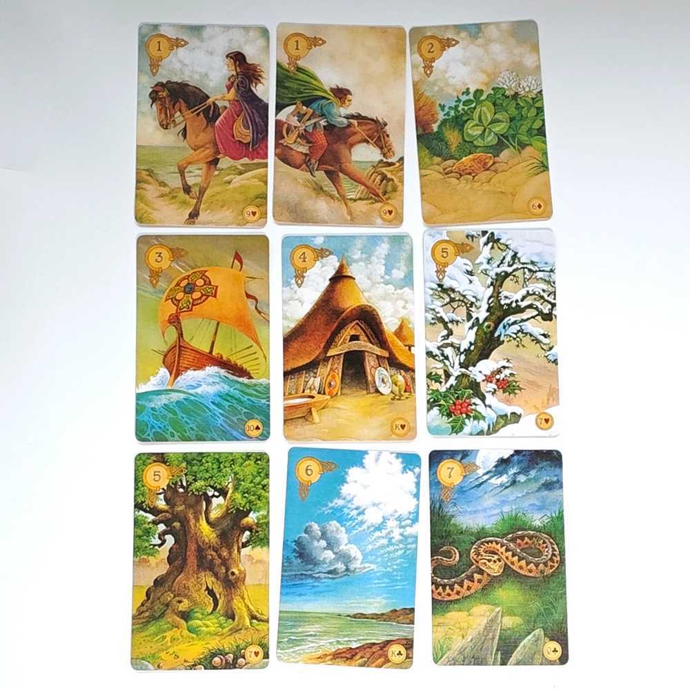 Lenormand Deck 96cm 45 Pcs Lenormand Cards Colorful Artwork Printed on 350GSM Double-emBOSSed Cardstock C251114