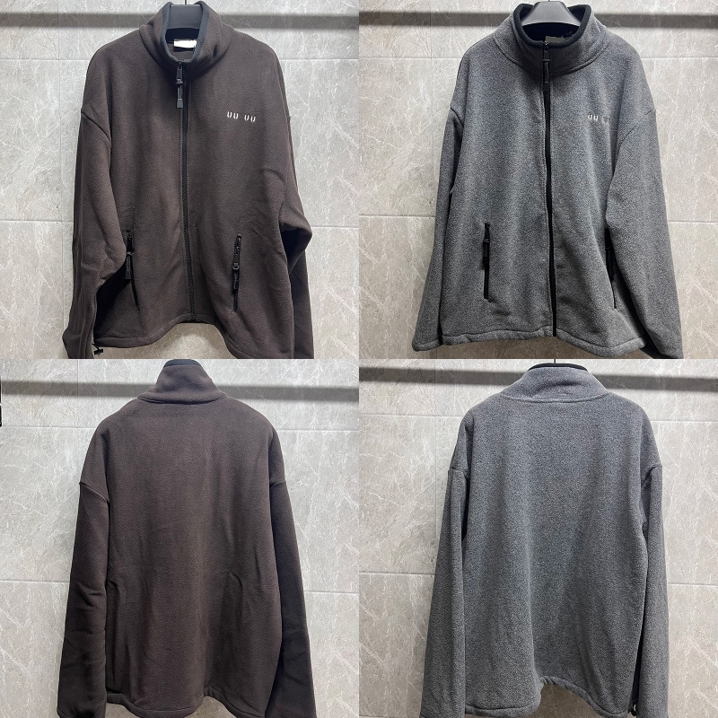 Brown Fleece Sporty Coat Sweatshirt For Men Women Autumn Winter Thick Warm Wool Jacket Christmas Wear