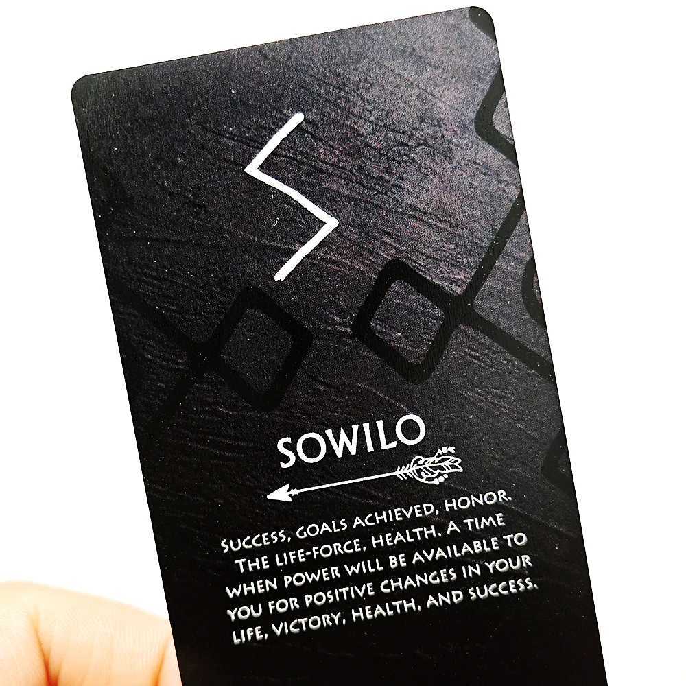 Runes Oracle Deck 26 Pcs Cards Illuminate Your Life and Manifest Transformation 1036cm C251114