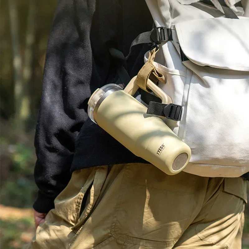 304 Stainless Steel Insulated Cup Large Capacity Coffee Cups Water Bottle with Handle Sport Travel Hiking Portable Drinkware C251114