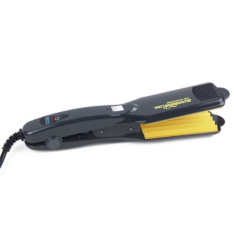 Professional Tourmaline Ceramic Corn Plate wave hair straighteners Fast Warm-up Crimper hair curler corrugated Iron styling toolT251114