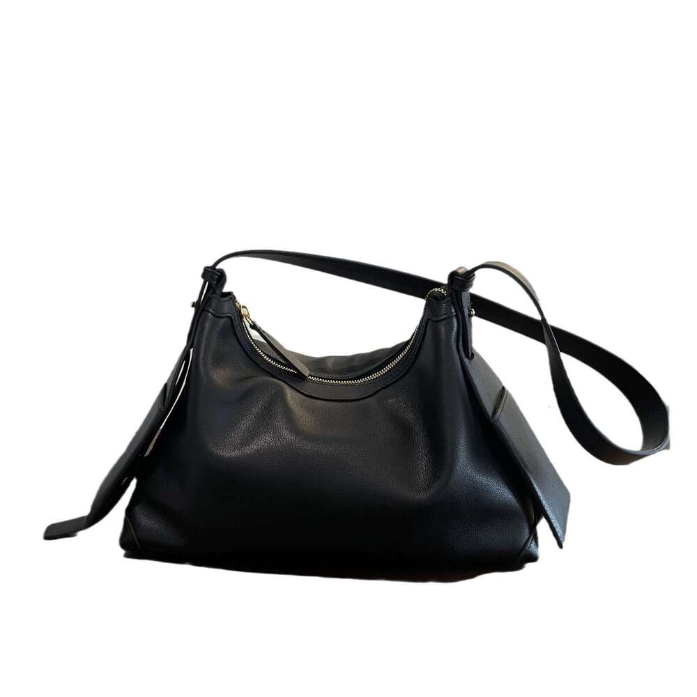 Women's Bags Women's made of genuine for autumn winter, single shoulder and underarm hobo toe layered cowhide, relaxed crossbody bag, high-e