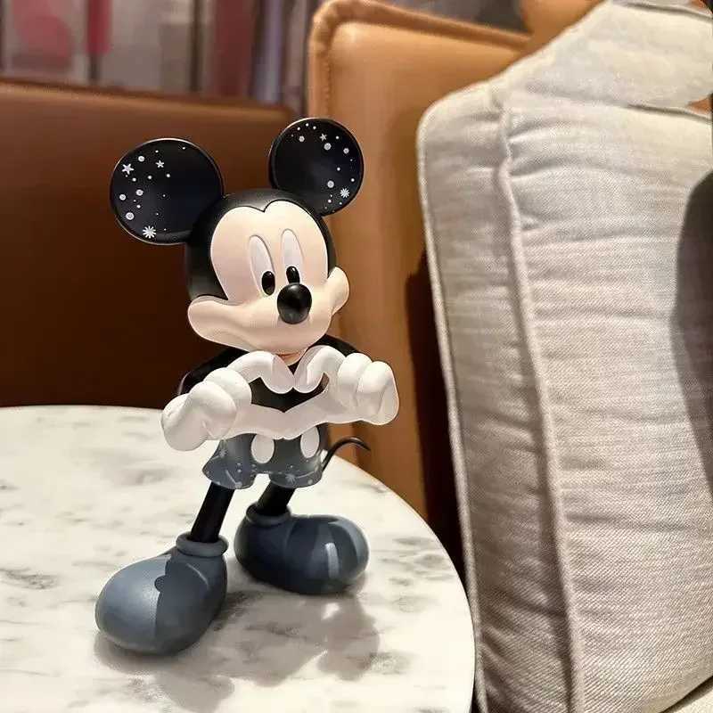 15cm Disney Mickey Mouse and Minnie Mouse cartoon tidal set decoration handmade doll decoration girl toy birthday gift Y2504014