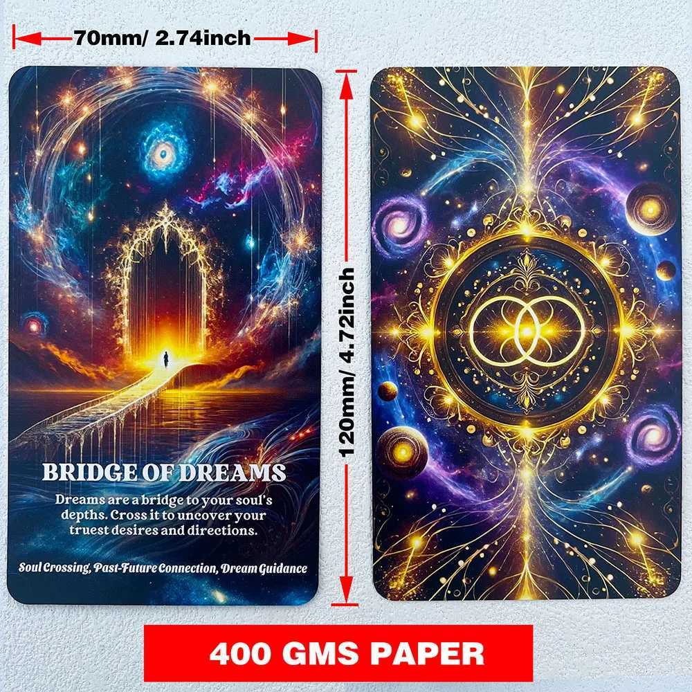 Tarot Deck Soul Contract Oracle Cards Spirit Messages Cards Soul Tarot Deck Mysterious Information Cards12x7cm 56-Cards C251114