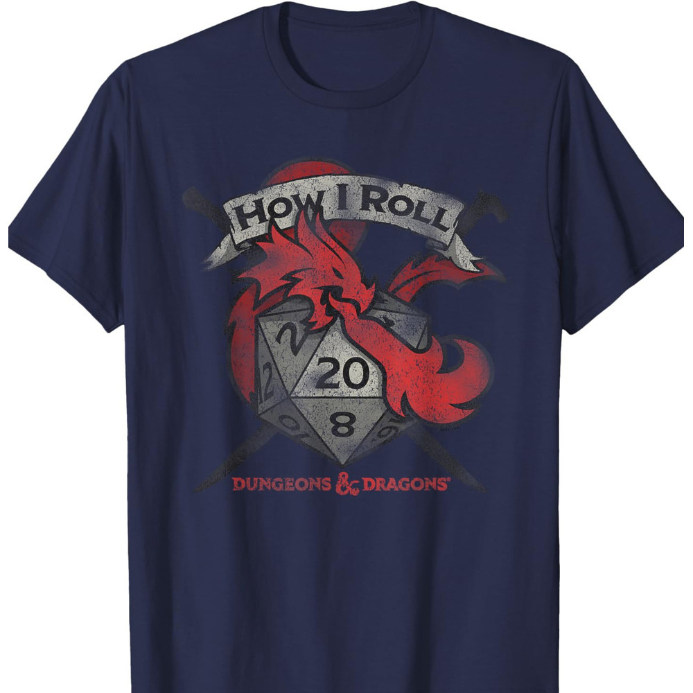 T shirt for Mens How I Roll Graphic Tee Casual Tops Clothes Short sleeve cool