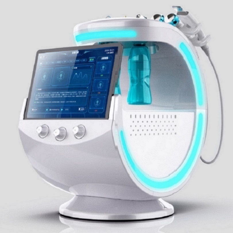 Smart Ice Blue Machine Ultrasound Microdermabrasion Skin Care 3d skin scanner with touch screen Skin Analyzer Oxygen Machine