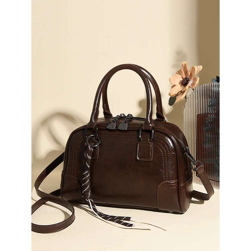 Handbag Women. It's New Fashionable Boston Bag In 2025, Featuring A Simple And Versatile Design, Suitable For Both S