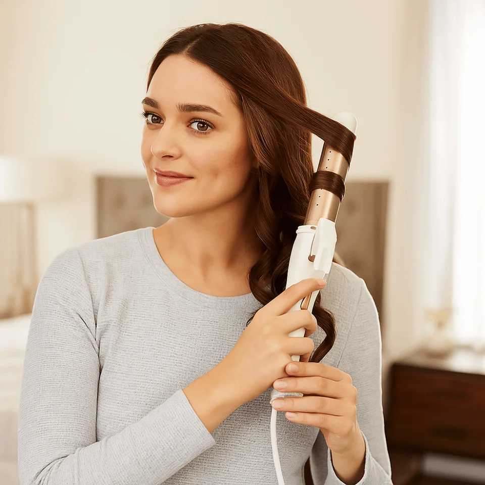 Professional Ceramic Hair Curler Quick Heating Temperature Control Curling Iron Portable Automatic Hair Curler Women StylingT251114