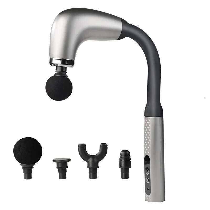 2025 New Smart Curved Hook Massager Massage Electric Fascia Gun Home Handheld Hammer Back Artifact