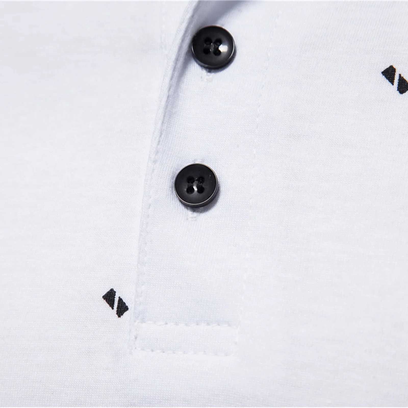 2022 new mens summer T-shirt business casual cotton wicker sports shirt mens ultra-thin short sleeved printed polo shirt W250414