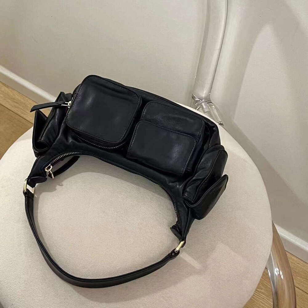 Women's Bags New Waste Earth Wind Locomotive Underarm Pocket High Quality Shoulder Fashion Trend Tote Bag