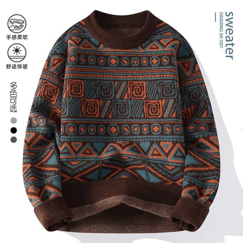 Mens fashion pullovers 2025 men winter korean style Sweaters mens warm sweater O-neck men sweaters autumn men full size M-3XL M251114