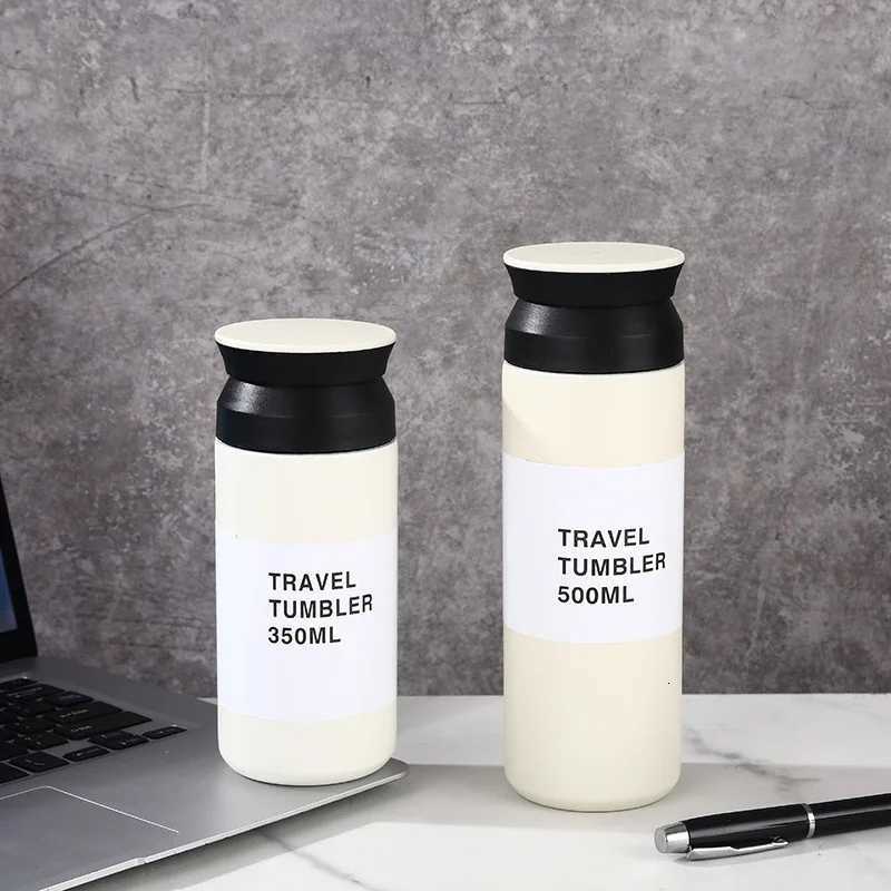 500ml Stainless Steel Thermos Cups Coffee Mug Insulated Water Bottle Thermal Tumbler Portable Vacuum Flask Portable Travel Mugs C251114