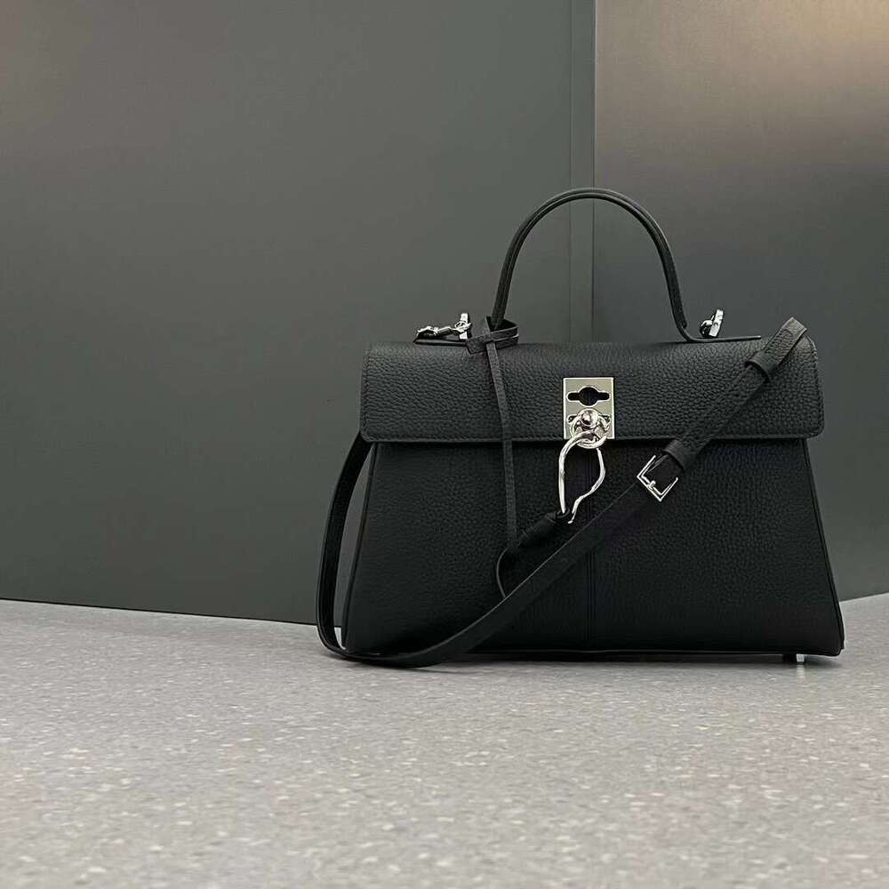 Women's Bags New top layer cowhide official document commuting niche high-end leather women's bag, hand-held crossbody bag