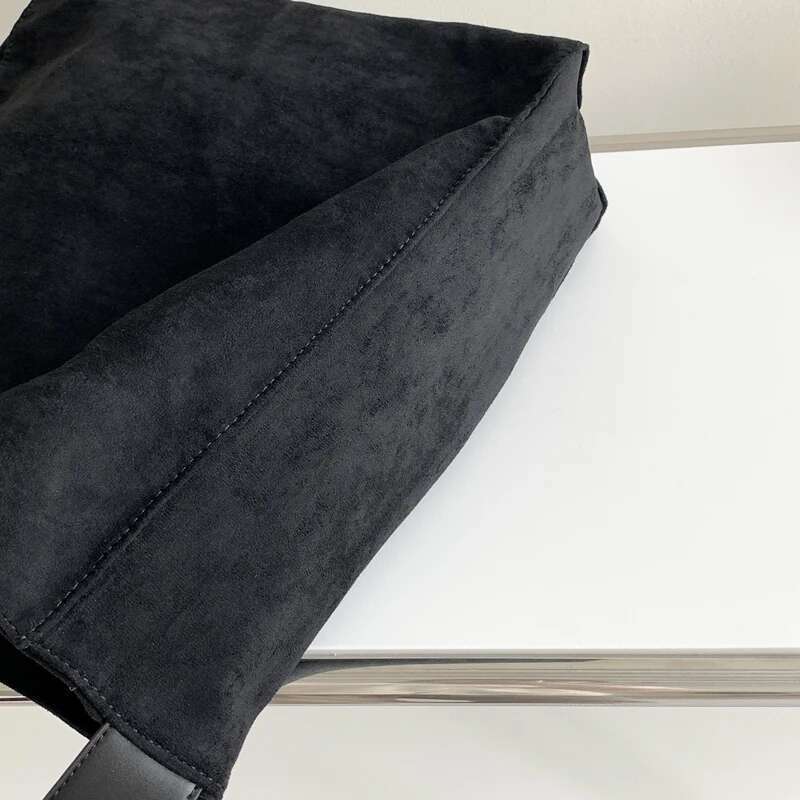 Korean Large Capacity Bags For Women Designer Handbags And Purses 2023 New In Faux Suede Vintage Nubuck Leather Shoulder