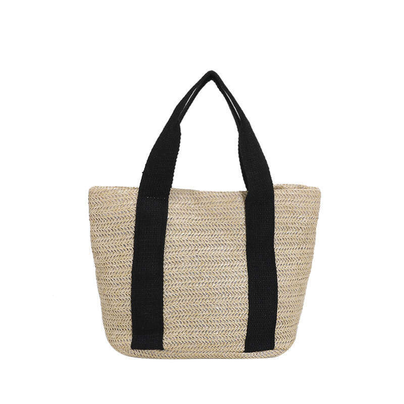 Handmade Beach Bag Handheld Straw For Women 2022 Korean Edition New Trendy Ins Beach Vacation Summer Countryside Style Woven Bag Kq2