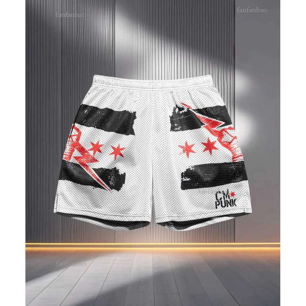 Fighting Training Sports Casual Shorts CM Punk Star Shorts Men Women Oversized Shorts Breathable Fast Dry 3D Printed ShortsT250526